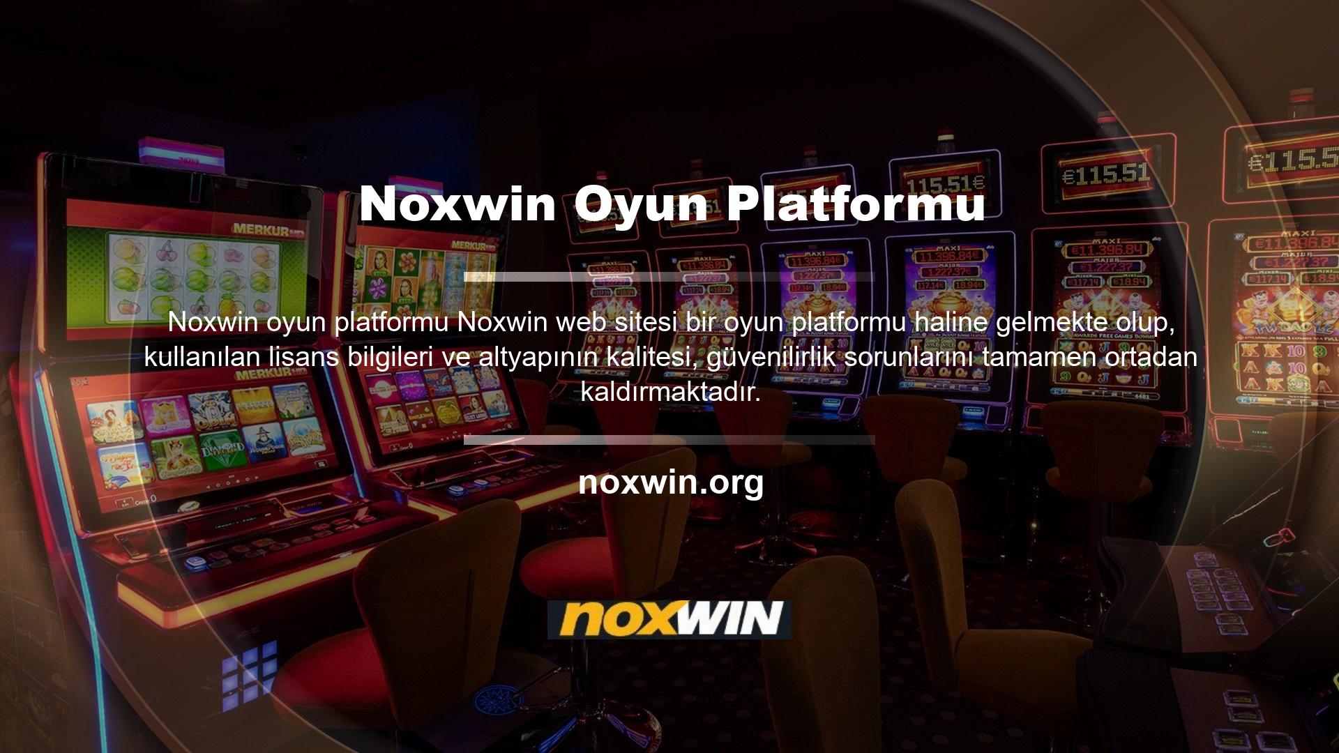 Bu nedenler netleşince Noxwin sadece büyük şirketlerin kurucusu değil, aynı zamanda tercih edilen web sitesi olmaya başladı